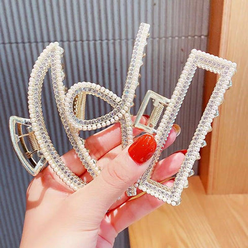 Crystal Metal Hair Claw